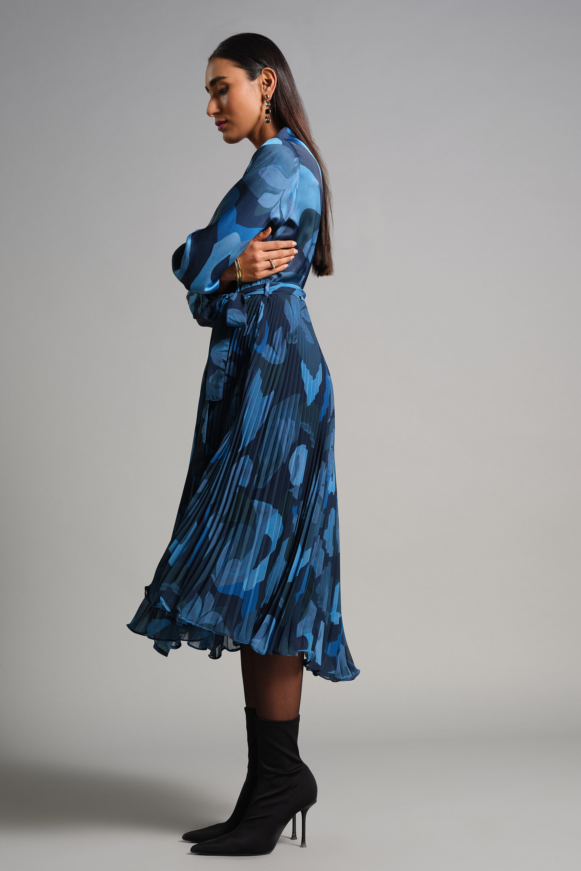 Waves Of The Ocean Dress, Blue, image 3